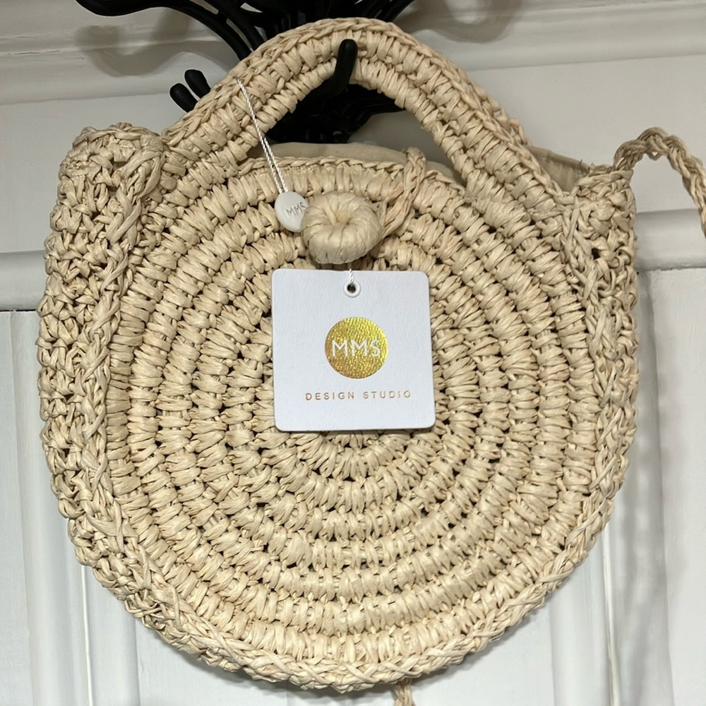 MMS Design Studio Straw Clutch/Crossbody